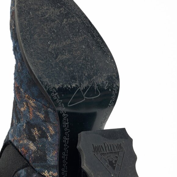 John Fluevog Ara Floral Vintage-Inspired Chelsea Boots - Picture 5 of 12